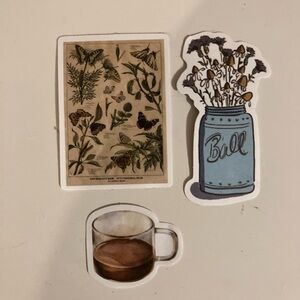 3pack aesthetic stickers